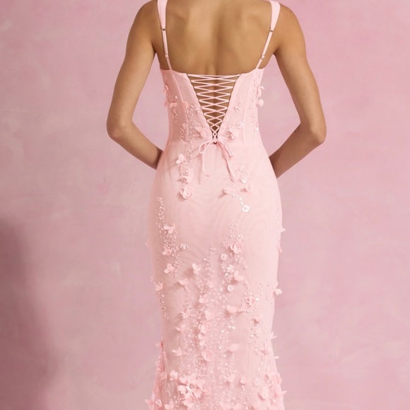 Oh Polly Embellished Fishtail Corset Gown - Picture 1 of 2